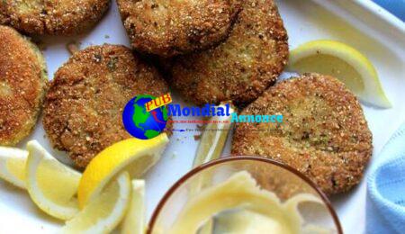 Almond-Flour Crab Truffles with Lemon Aioli