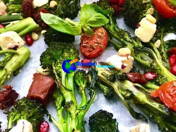 Paleo Oven-Roasted Tenderstem Broccoli Salad