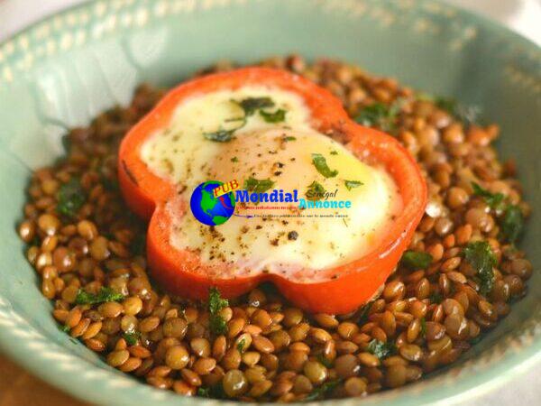 Egg Cup Lentil Bowl