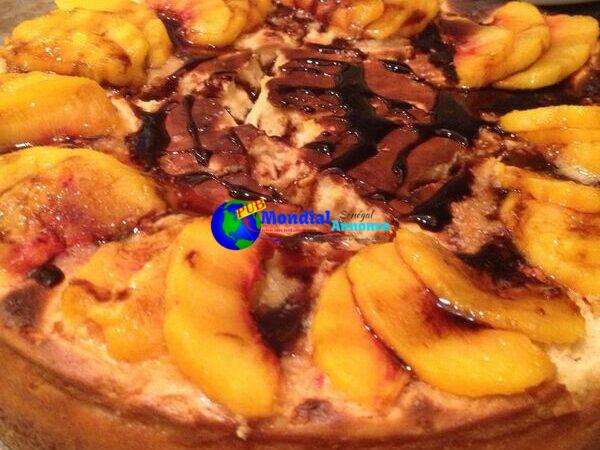 Balsamic Peach Cheesecake