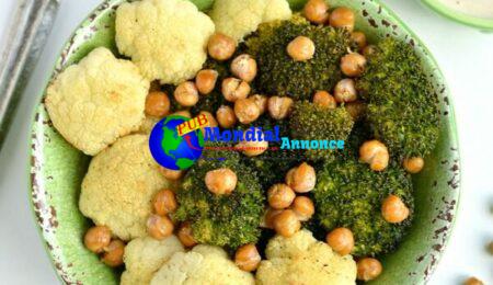 Broccoli Cauliflower Chickpea Bowl