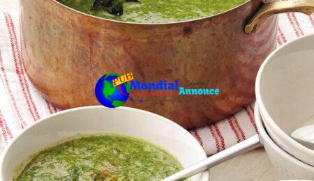 Mixed Leafy Green Soup « Caldo Verde » with Chickpeas