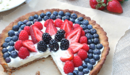 Berry Tart with Dairy-Free Vanilla Bean Custard