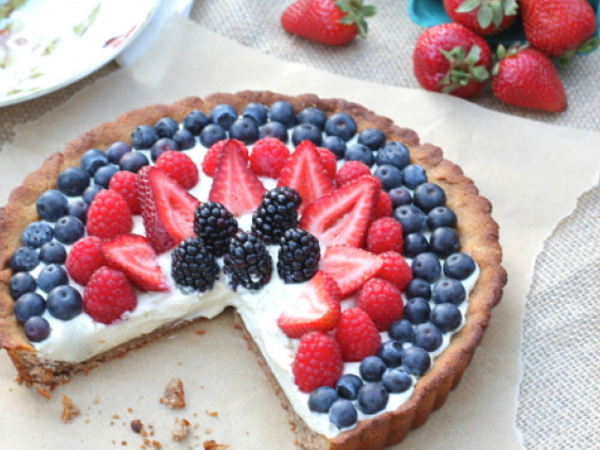 Berry Tart with Dairy-Free Vanilla Bean Custard