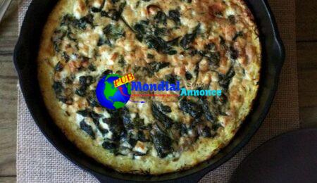 Spinach & Feta Squash Quiche