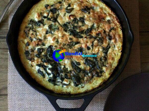 Spinach & Feta Squash Quiche