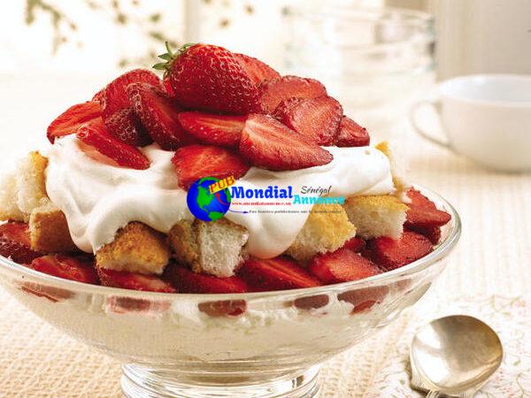 Angelic Strawberry Trifle