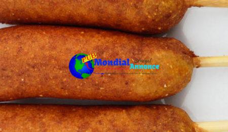 Gluten Free Rooster Sausage Corndog