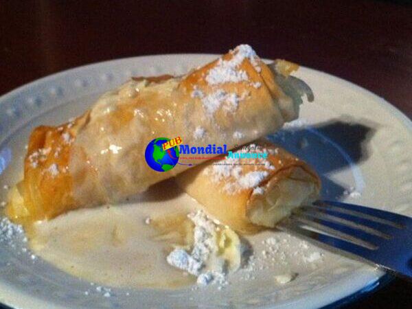 Phyllo Candy Ricotta Rolls