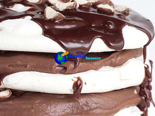 Chocolate Malt Pavlova