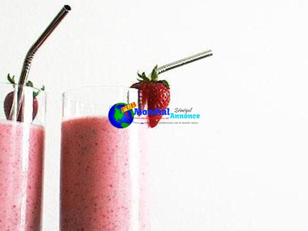 Strawberry-Coconut Lassi