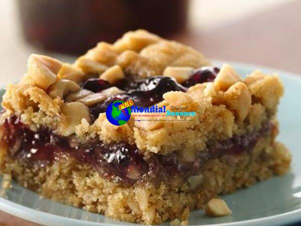 Gluten Free Peanut Butter And Jam Cookie Bars