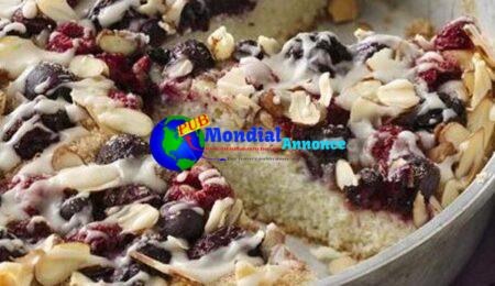 Gluten Free Almond Berry Espresso Cake