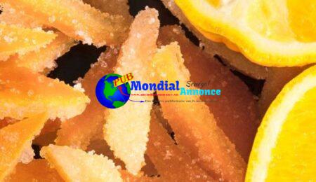 Straight forward Candied Orange Peel