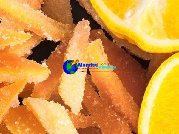 Straight forward Candied Orange Peel