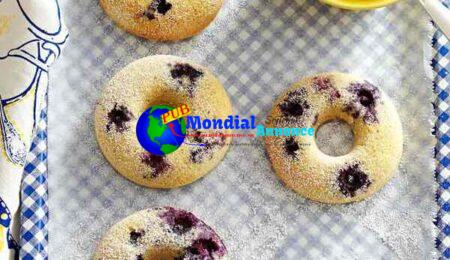 Gluten-Free Blueberry-Lemon Doughnuts