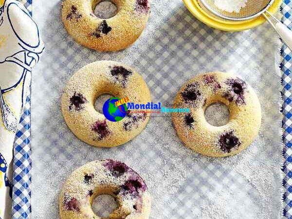 Gluten-Free Blueberry-Lemon Doughnuts