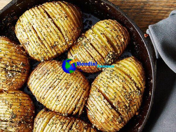 Hasselback Potato Skillet Bake