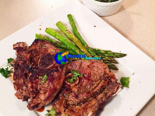 Lamb Chops With Fresh Basil Lamb Sauce