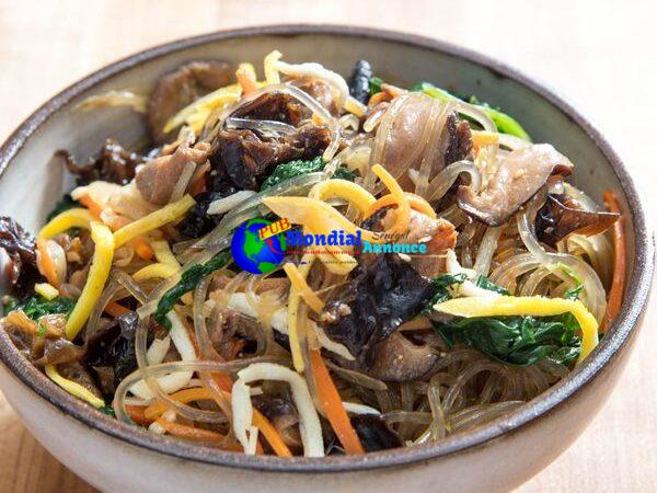 Japchae (Korean Glass Noodles With Pork and Greens) Recipe