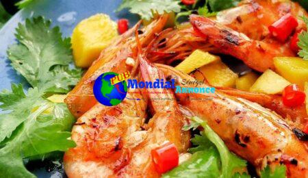 Summer season BBQ Prawns with Chilli, Lime & Mango