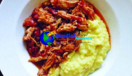 Braised Adobo Pork with Polenta