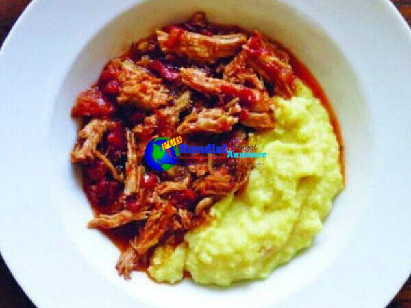 Braised Adobo Pork with Polenta