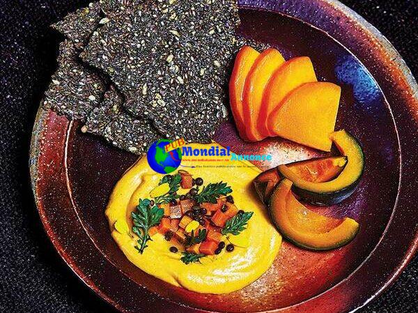 Fermented Squash, Candy Potato, and Sesame Dip