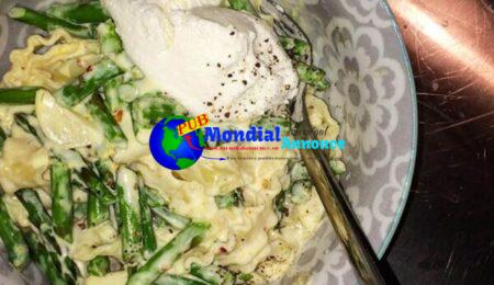 LEMON PASTA WITH ASPARAGUS AND CREAM