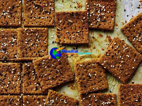 Chickpea and Buckwheat Crackers with Turmeric and Fennel