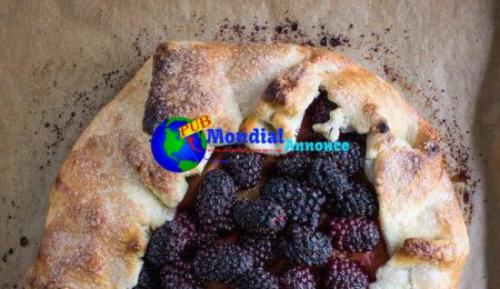 Peach Blackberry Galette