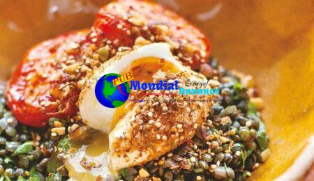 Roasted Tomatoes and Lentils With Dukka-Crumbed Eggs From ‘A Commerce of Whisk for meals’