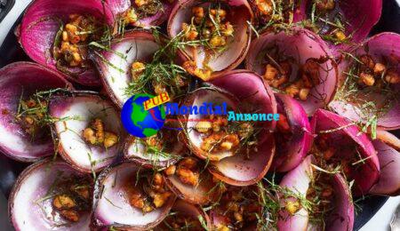 Entire Grilled Crimson Onions With Fable, Honey & Walnuts From Sarit Packer & Itamar Srulovich