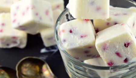 Frozen Greek Yogurt and Pomegranate Bites