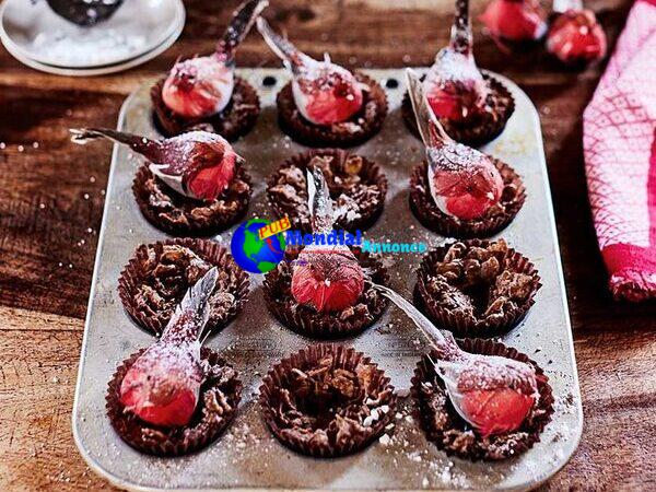 Chocolate robins’ nests