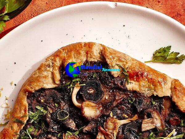 Cheesy Mushroom Galette