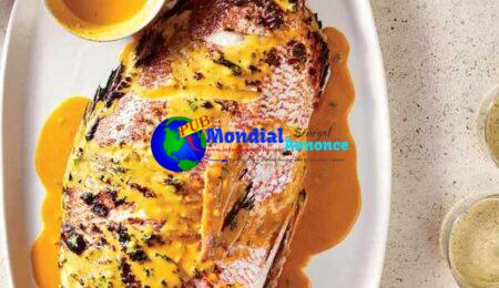 Grilled Snapper in Coconut Sauce