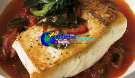 Halibut With Mustard Seeds, Curry Leaves, and Tomatoes