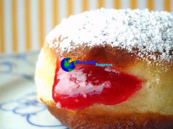 Cranberry Sauce Jelly Doughnuts Recipe