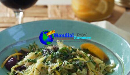 Gluten-Free Pasta with Anchovies, Lemons and Olives Recipe