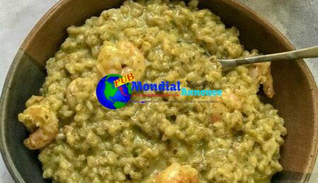 Barley Prawn Risotto with Dil Pesto : Thermomix Recipe