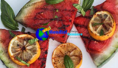 Appetizing Grilled Watermelon for Man Meals Mon