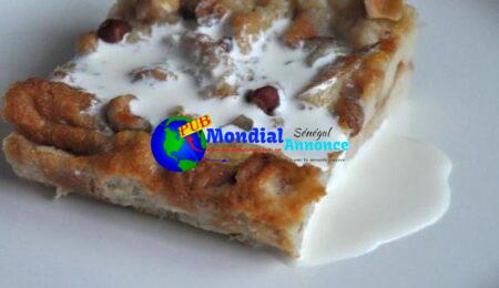 Elegant Hazelnut Bread Pudding