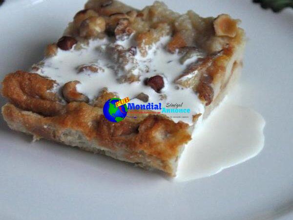 Elegant Hazelnut Bread Pudding