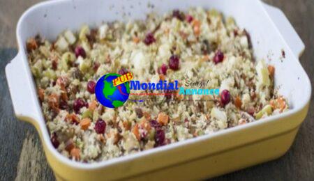 Apple–Cranberry Holiday Stuffing