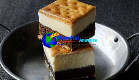 Saltine Cracker Brownie Ice Cream Sandwich