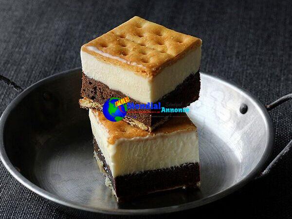 Saltine Cracker Brownie Ice Cream Sandwich