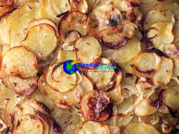 Duck Corpulent-Potato Galette With Caraway And Sweet Onions