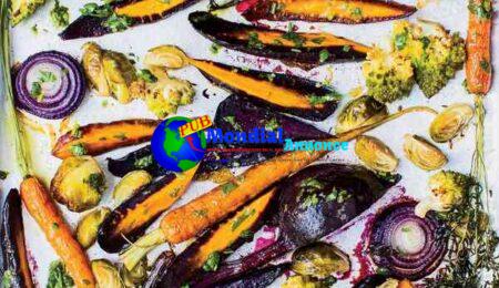 Rooster-Elephantine-Roasted Vegetables with Gremolata