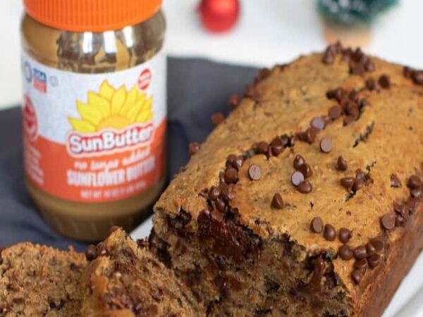 SunButter Chocolate Chip Quinoa Banana Bread